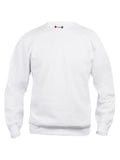 021030 Clique Unisex Classic Round Neck Sweatshirt With Left Chest and Back Logo