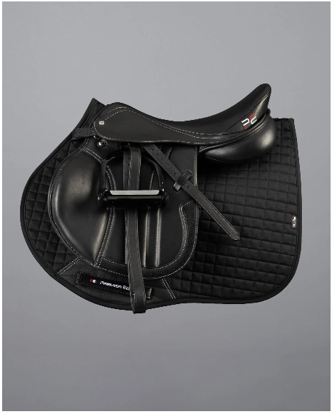 Premier Equine Close Contact Cotton Jump Saddle Pad Including Single embroidery both sides.