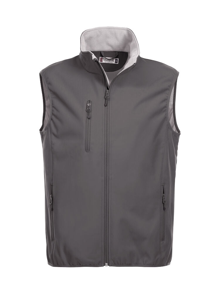 020911 Clique Softshell Gilet With Left Chest & Back Logo