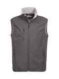 Clique Softshell Gilet With Left Chest & Back Logo