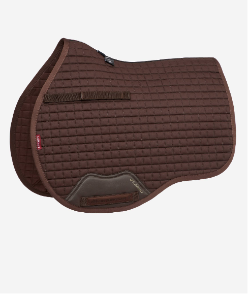 LeMieux Cotton GP Square Saddle Pad. Includes single embroidery on both sides.