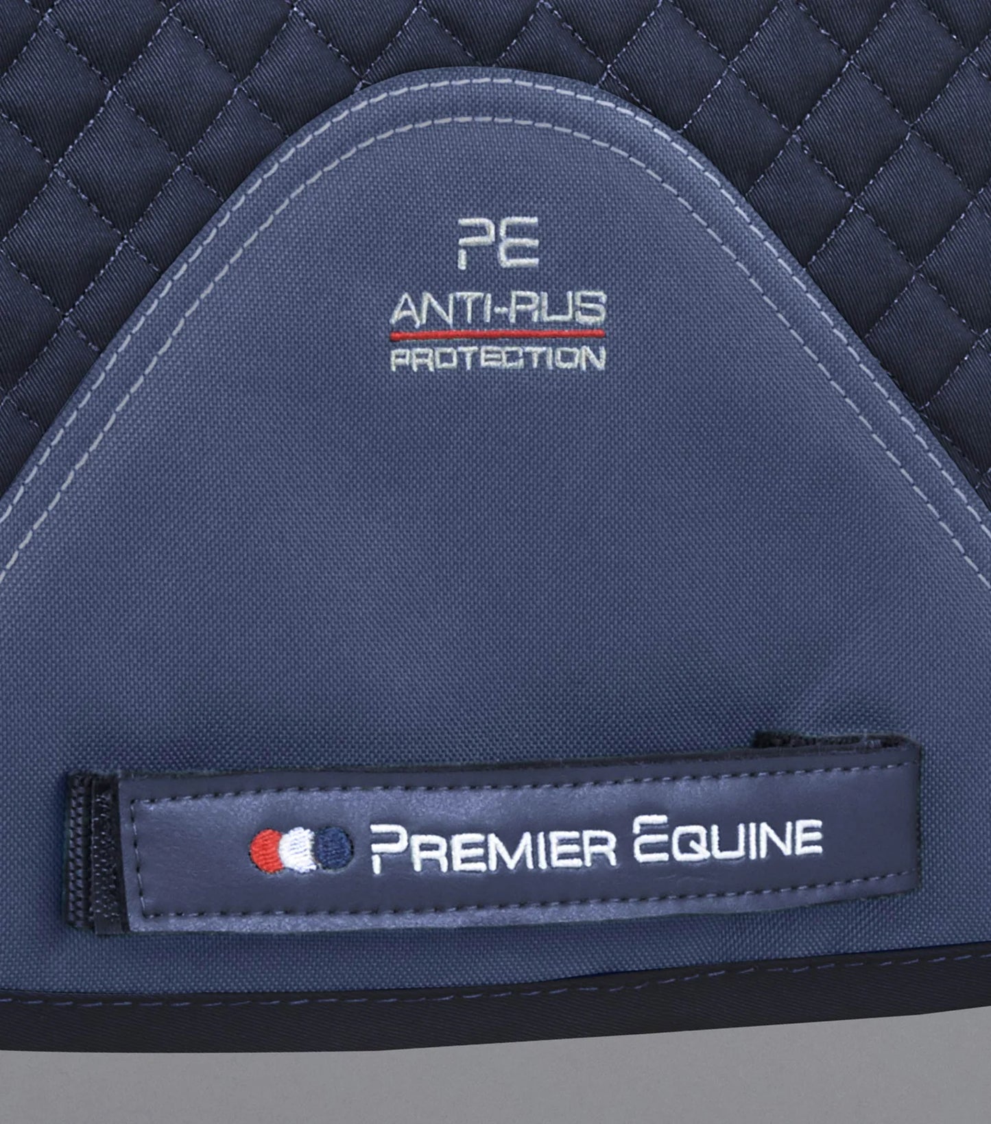 Premier Equine Plain Cotton Saddle Pad - GP/Jump Square. Includes single embroidery on both sides.