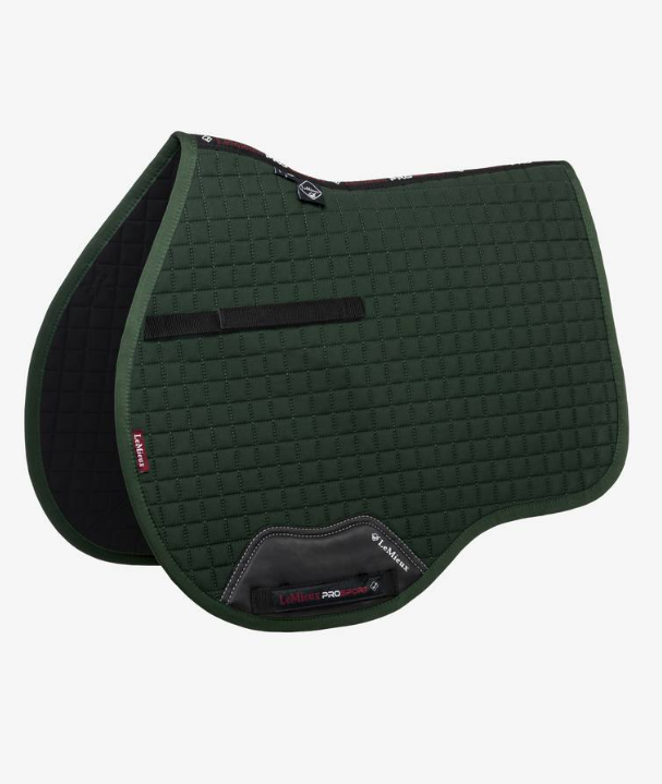 LeMieux Cotton GP Square Saddle Pad. Includes single embroidery on both sides.