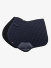 LeMieux Cotton Close Contact Square Saddle Pad. Includes single embroidery on both sides.