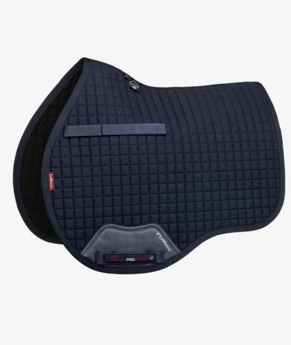 LeMieux Cotton GP Square Saddle Pad. Includes single embroidery on both sides.