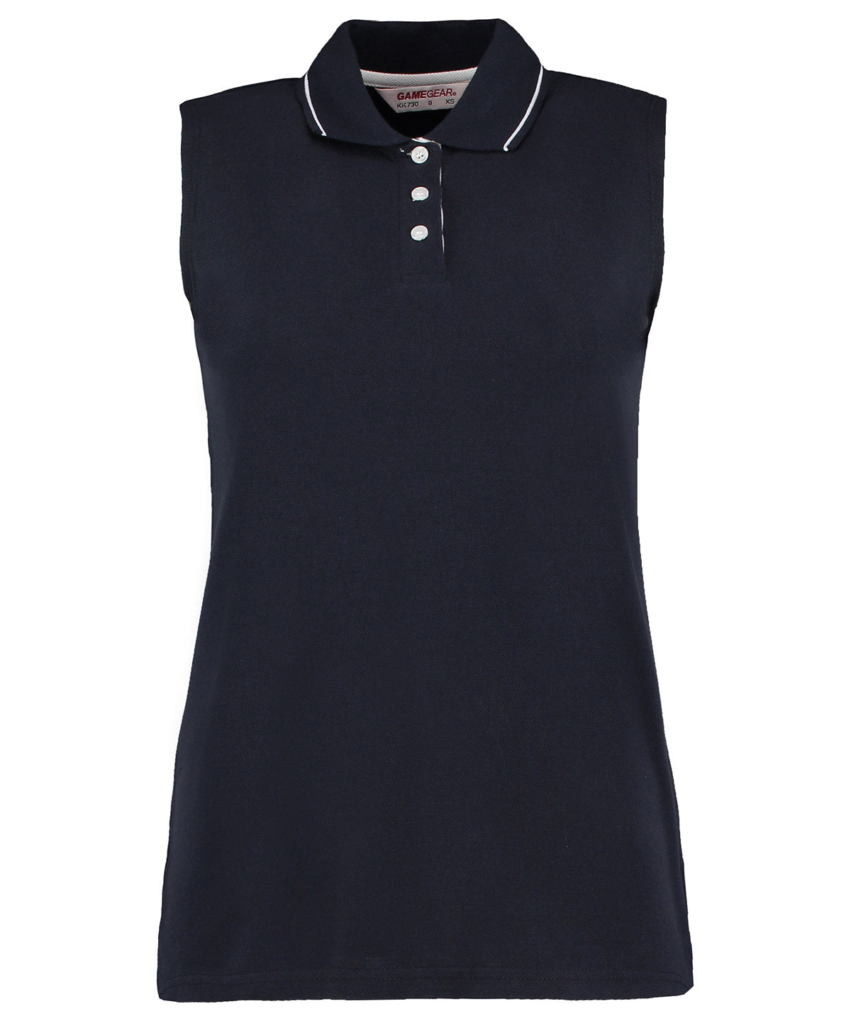 KK730 Women's Proactive Sleeveless Polo with Left Chest Logo