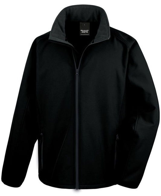 R231M Result Softshell Jacket Including Front Left Chest