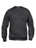 Clique Unisex Classic Round Neck Sweatshirt With Left Chest and Back Logo