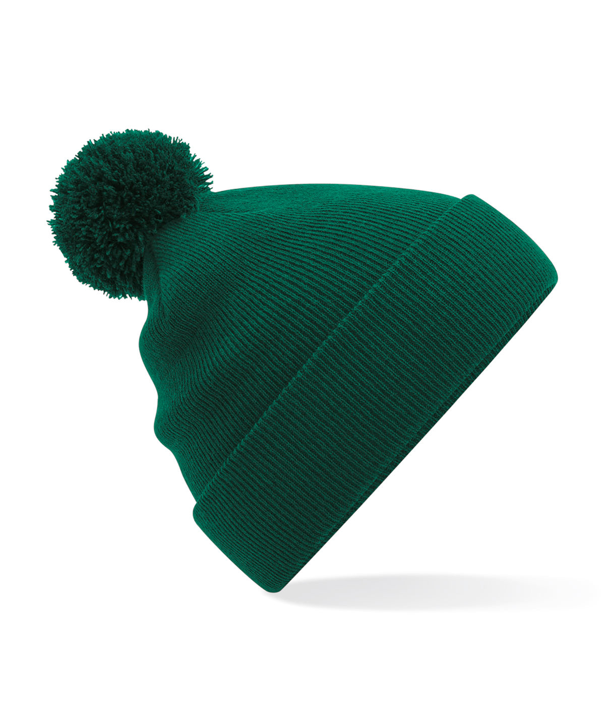 BC426 Pom Pom Beanie with Front Logo