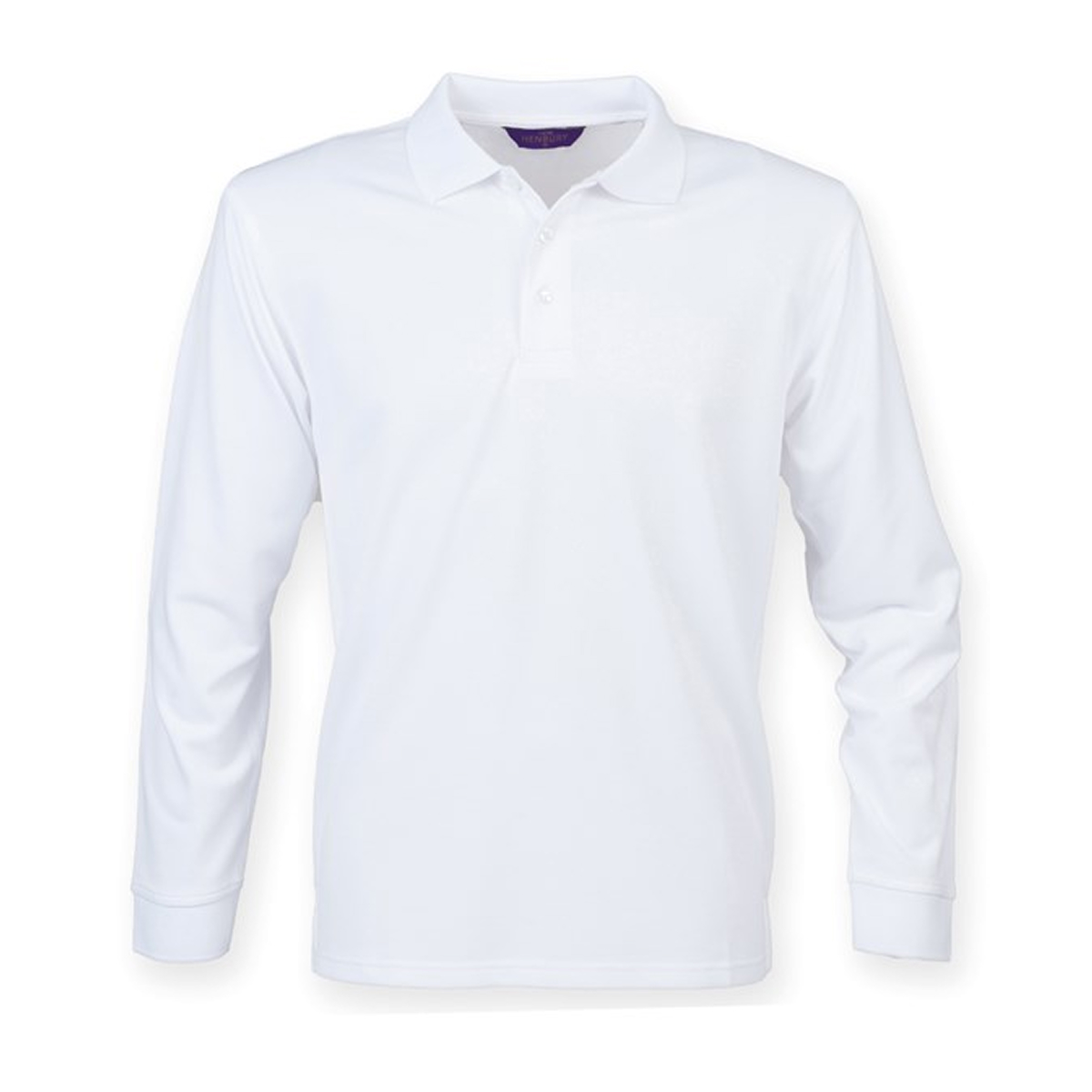 Henbury Long Sleeve Coolplus polo Shirt
