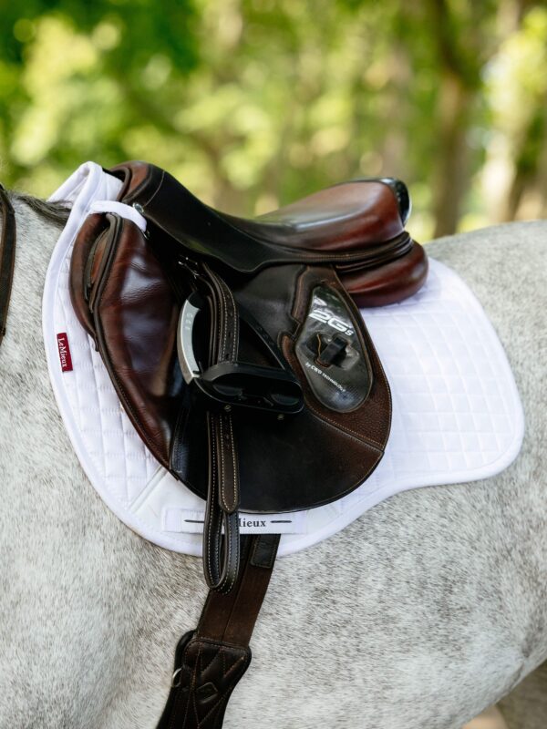 LeMieux Suede GP Square in White - view 2