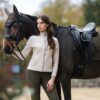 LeMieux Suede Dressage Square in Alpine - view 4