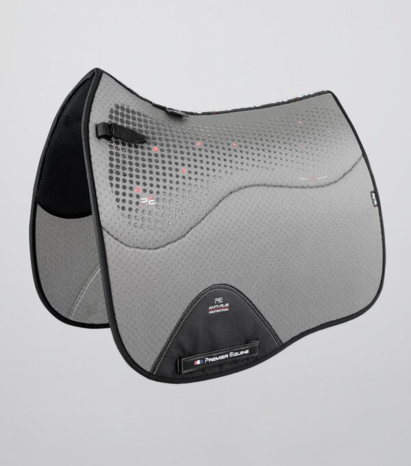 Premier Equine Close Contact Airtechnology Anti-Slip Dressage Saddle Pad in Grey – view 1