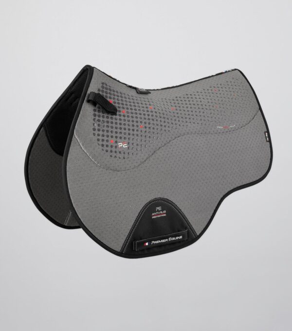 Premier Equine Close Contact Airtechnology Anti-Slip GP/Jump Saddle Pad in Grey – view 1