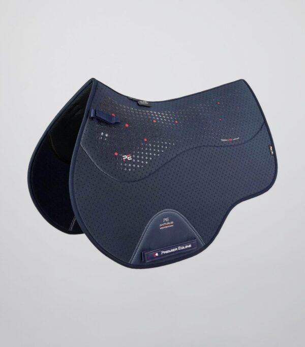 Premier Equine Close Contact Airtechnology Anti-Slip GP/Jump Saddle Pad in Navy – view 1