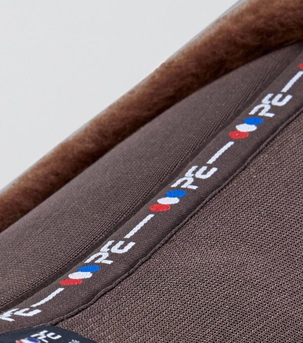 Premier Equine Close Contact Airtechnology Shockproof Wool GP/Jump Saddle Pad in Brown/Brown Wool – view 6