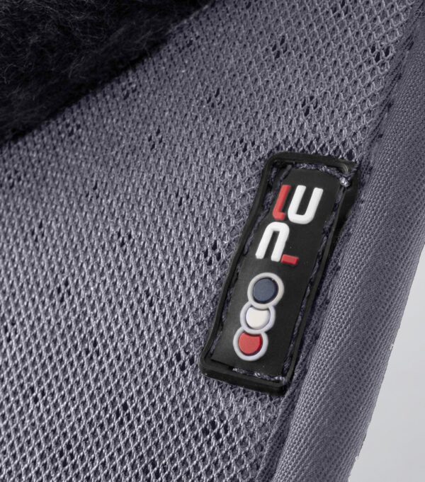 Premier Equine Close Contact Airtechnology Shockproof Wool GP/Jump Saddle Pad in Grey/Black Wool – view 4