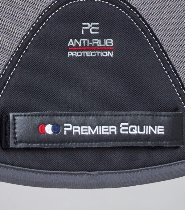 Premier Equine Close Contact Airtechnology Shockproof Wool GP/Jump Saddle Pad in Grey/Black Wool – view 5