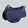 Premier Equine Close Contact Airtechnology Shockproof Wool GP/Jump Saddle Pad in Navy/Grey Wool – view 1