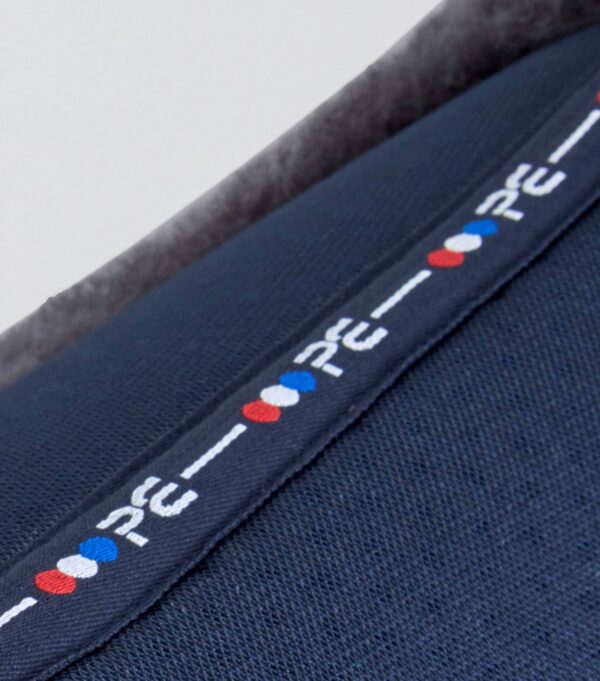 Premier Equine Close Contact Airtechnology Shockproof Wool GP/Jump Saddle Pad in Navy/Grey Wool – view 6