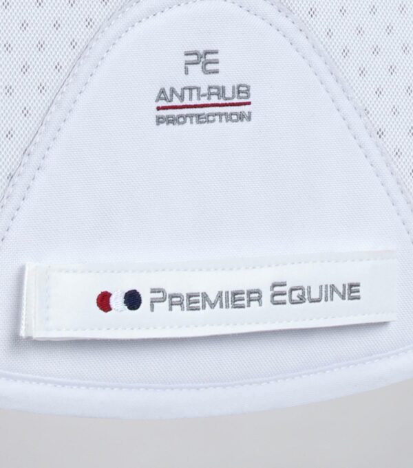 Premier Equine Close Contact Airtechnology Shockproof Wool GP/Jump Saddle Pad in White/Natural Wool – view 5