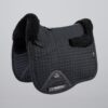 Premier Equine Pony Close Contact Merino Wool Half Lined European Dressage Square in Black/Black Wool – view 1
