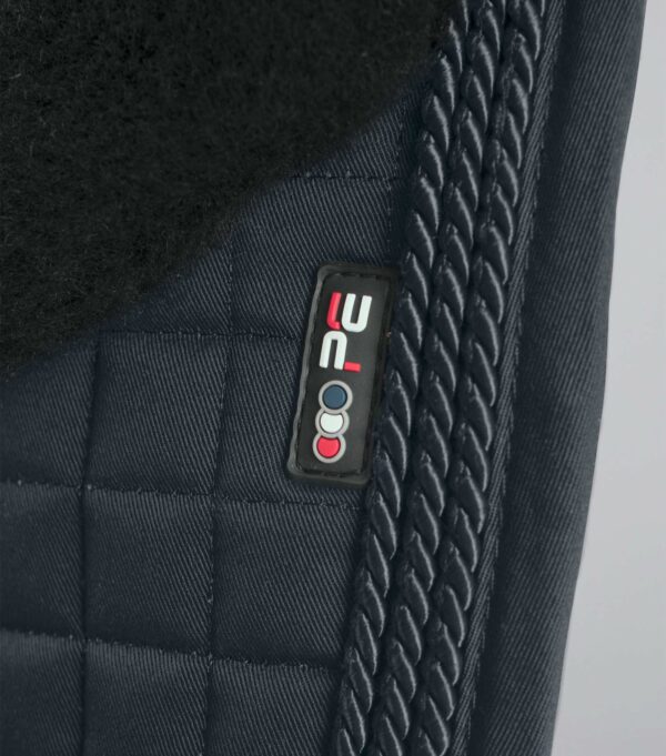 Premier Equine Pony Close Contact Merino Wool Half Lined European GP/Jump Square in Black/Black Wool – view 2