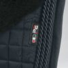 Premier Equine Pony Close Contact Merino Wool Half Lined European Dressage Square in Black/Black Wool – view 2