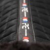 Premier Equine Pony Close Contact Merino Wool Half Lined European GP/Jump Square in Black/Black Wool – view 6