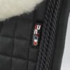 Premier Equine Pony Close Contact Merino Wool Half Lined European Dressage Square in Black/Natural Wool – view 2