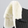 Premier Equine Pony Close Contact Merino Wool Half Lined European Dressage Square in Black/Natural Wool – view 3