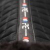 Premier Equine Pony Close Contact Merino Wool Half Lined European Dressage Square in Black/Black Wool – view 6