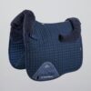 Premier Equine Pony Close Contact Merino Wool Half Lined European Dressage Square in Navy/Navy Wool – view 1