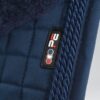 Premier Equine Pony Close Contact Merino Wool Half Lined European Dressage Square in Navy/Navy Wool – view 2