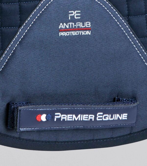 Premier Equine Pony Close Contact Merino Wool Half Lined European Dressage Square in Navy/Navy Wool – view 4