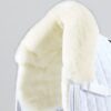 Premier Equine Pony Close Contact Merino Wool Half Lined European Dressage Square in White/Natural Wool – view 3