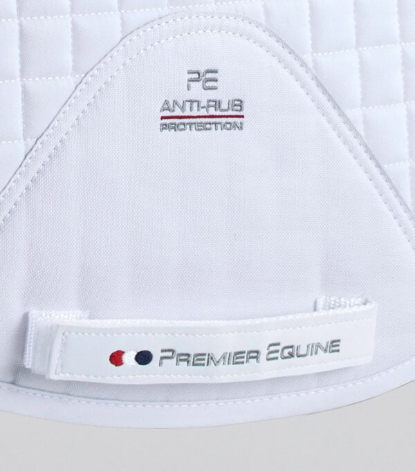 Premier Equine Pony Close Contact Merino Wool Half Lined European Dressage Square in White/Natural Wool – view 5