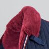 Premier Equine Pony Close Contact Merino Wool Half Lined European GP/Jump Square in Navy/Burgundy Wool – view 3