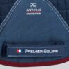 Premier Equine Pony Close Contact Merino Wool Half Lined European GP/Jump Square in Navy/Burgundy Wool – view 5