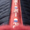 Premier Equine Pony Close Contact Merino Wool Half Lined European GP/Jump Square in Navy/Burgundy Wool – view 6