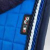 Premier Equine Pony Close Contact Merino Wool Half Lined European GP/Jump Square in Royal Blue/Navy Wool – view 2