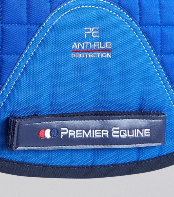 Premier Equine Pony Close Contact Merino Wool Half Lined European GP/Jump Square in Royal Blue/Navy Wool – view 5