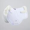 Premier Equine Pony Close Contact Merino Wool Half Lined European GP/Jump Square in White/Natural Wool – view 1