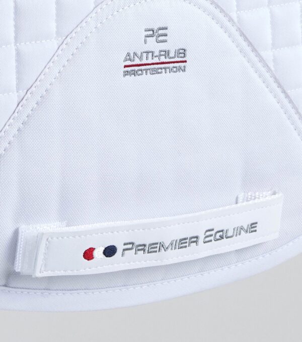 Premier Equine Pony Close Contact Merino Wool Half Lined European GP/Jump Square in White/Natural Wool – view 5