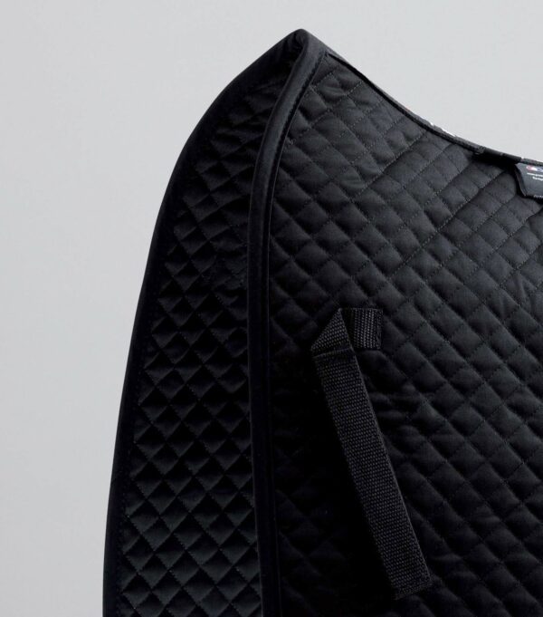 Premier Equine Pony Plain Cotton Dressage Square in Black – view 3