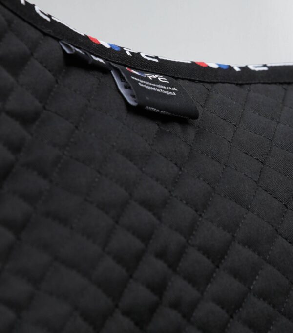 Premier Equine Pony Plain Cotton Dressage Square in Black – view 6