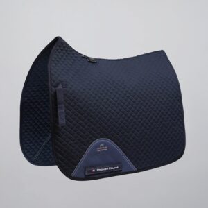 Premier Equine Pony Plain Cotton Dressage Square in Navy – view 1