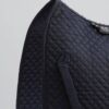 Premier Equine Pony Plain Cotton Dressage Square in Navy – view 3