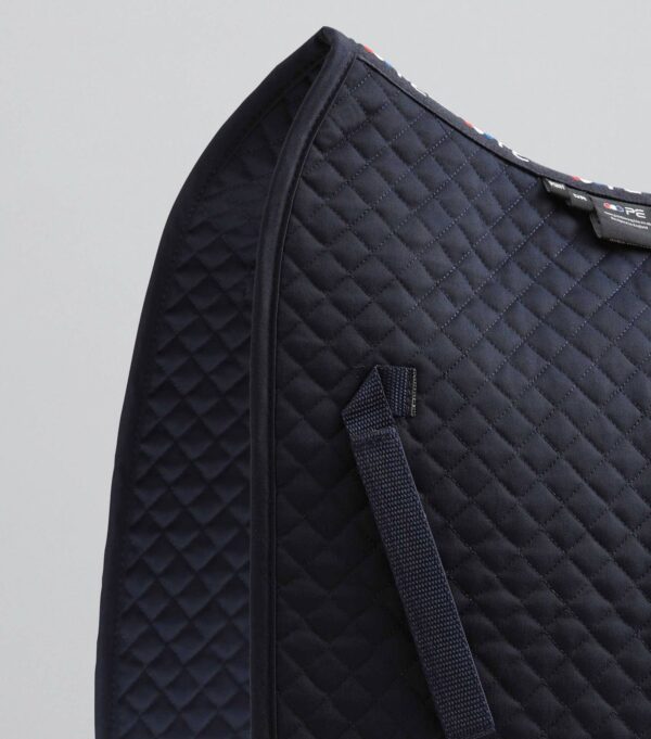 Premier Equine Pony Plain Cotton Dressage Square in Navy – view 3