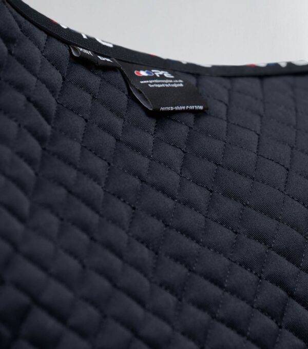 Premier Equine Pony Plain Cotton Dressage Square in Navy – view 6